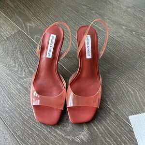 Chelsea & Violet muted pink kitten heels. Size 6.5